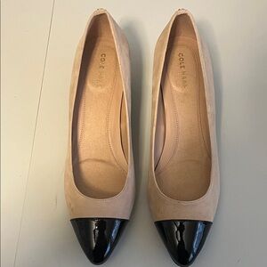 Cole Haan Women's Beige suede and Black.